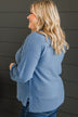 Everyday Dreams Ribbed Sweater- Blue