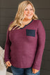 Already Impressed Knit Top- Burgundy
