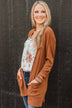 Can't Resist This Knit Cardigan- Cinnamon