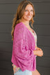 Rooftop Romance Knit Cardigan- Orchid