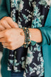 Glamorous Life Bracelet Set- Dark Teal
