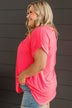 All The Best Short Sleeve Top- Neon Pink