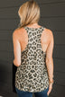 Free To Be Wild Tank Top- Taupe Leopard