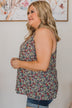 Pursuit Of Love Floral Tank Top- Black