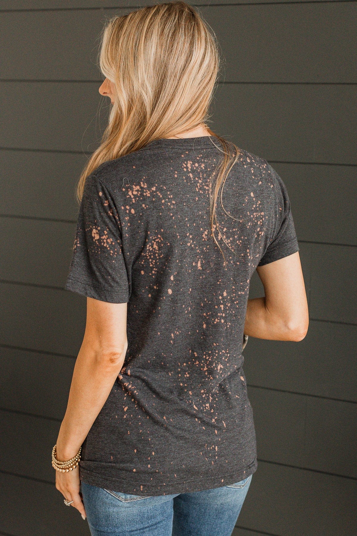 "Love One Another" Graphic Tee- Charcoal