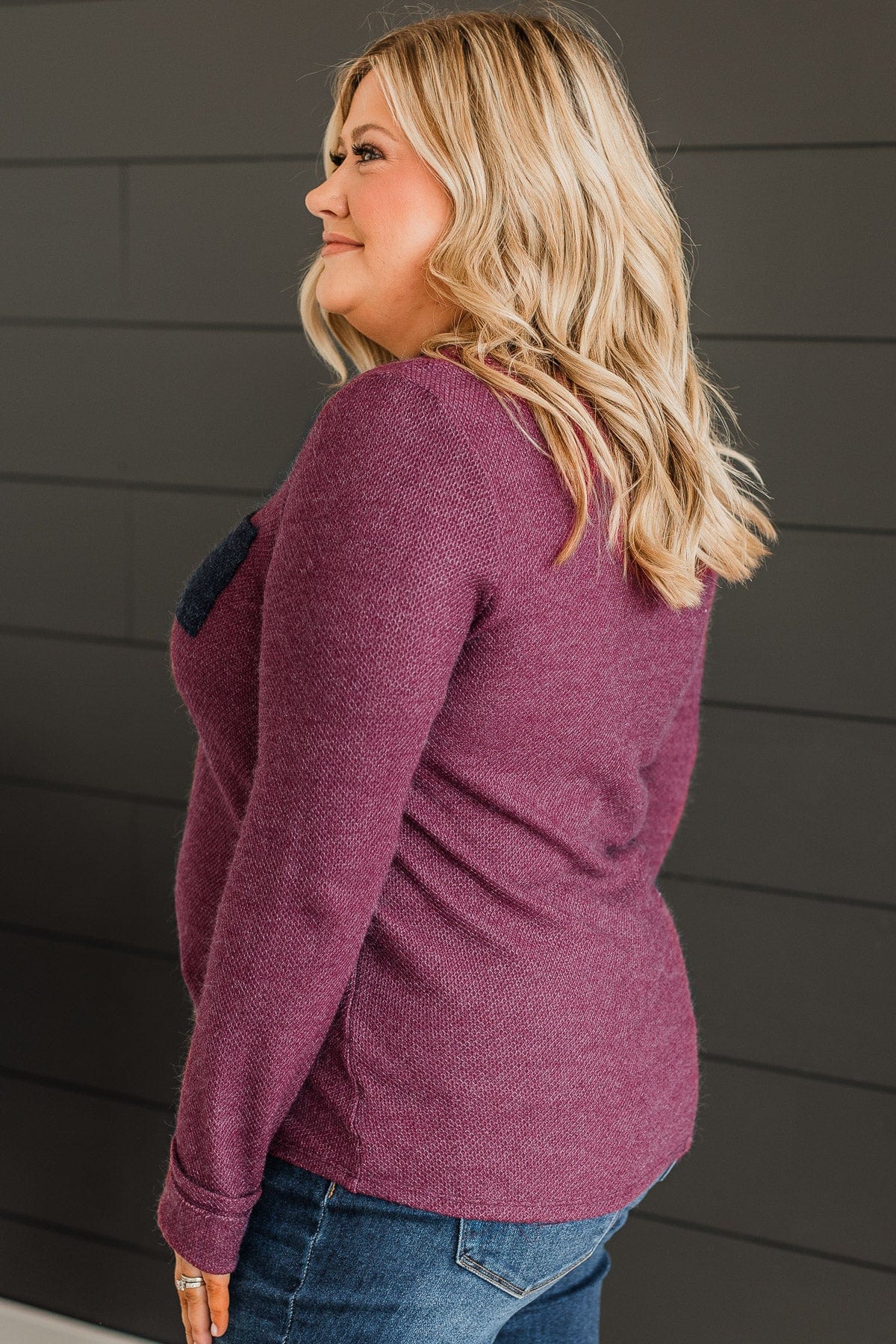 Already Impressed Knit Top- Burgundy
