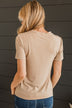 Casual Crush Knit Top- Beige