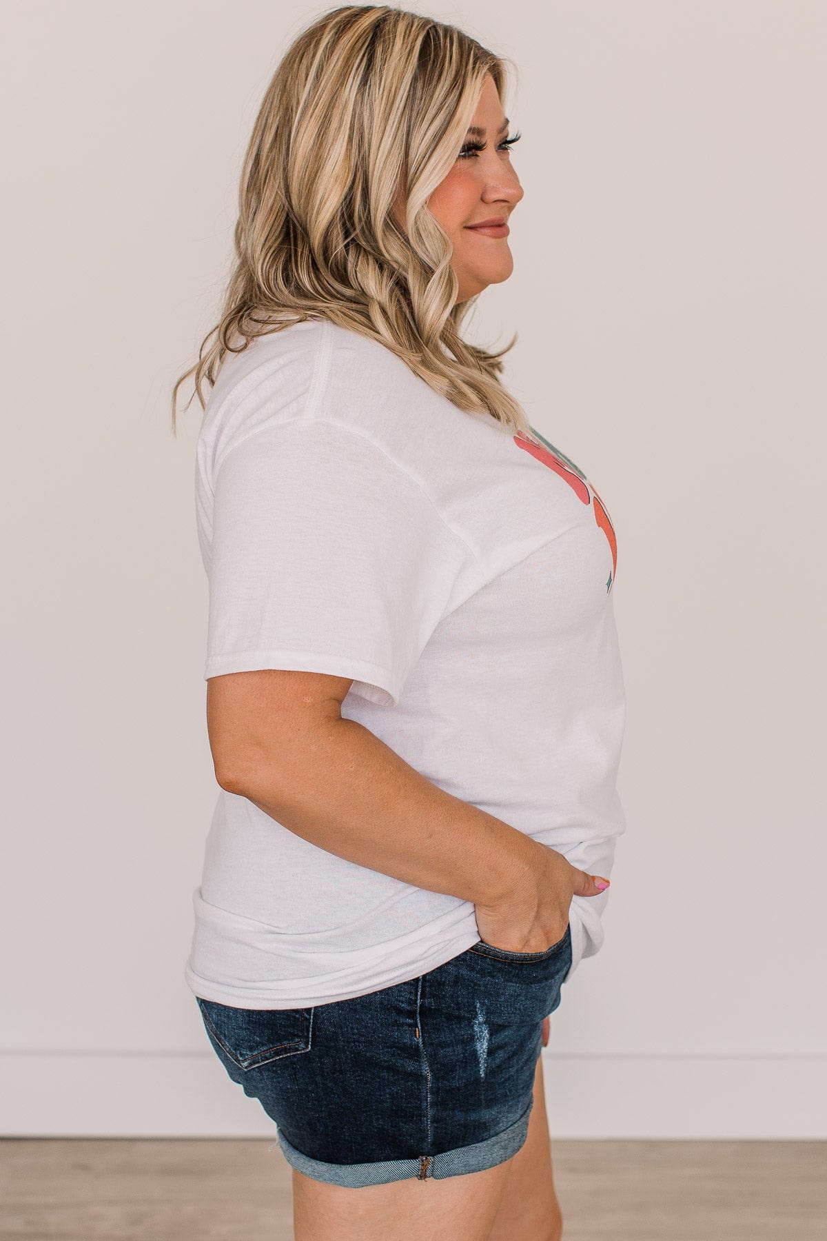 "Mama Vibes" Graphic Tee- White