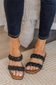 Very G Twisty Sandals- Black