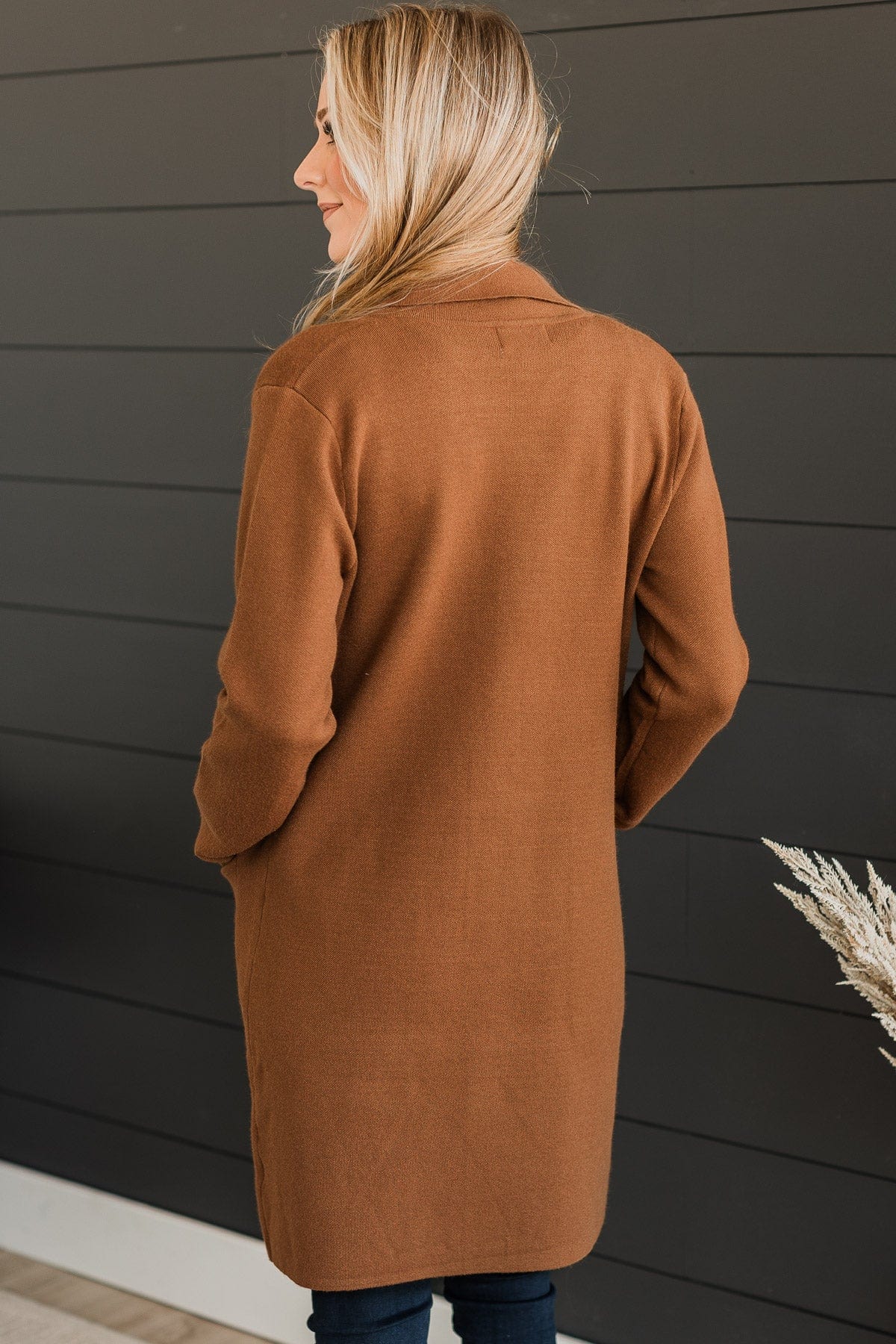 This Time Around Knit Trench Coat- Toffee