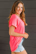 All The Best Short Sleeve Top- Neon Pink