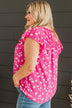 Embracing The New Floral Top- Hot Pink