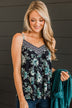 Exceptional Style Floral Tank Top- Navy & Teal