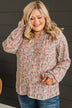 Trust The Process Floral Blouse- Sage & Pink