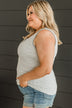 Such A Sweetheart Knit Tank Top- Heather Grey