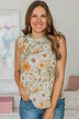 Hold You Near Floral Top- Light Blue