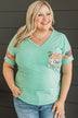 Bound For Beauty Knit Top- Mint Blue