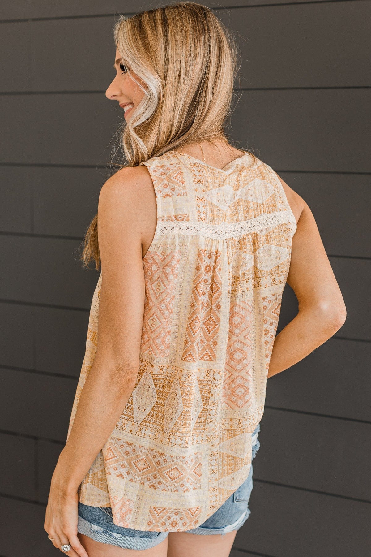 Most Perfect Moment Tank Top- Dusty Peach