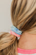 Make It Mine Scrunchie- Pink & Blue