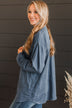 First To Arrive Lightweight Jacket- Slate Blue
