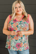 Endless Sunshine Floral Tank Top- Multi-Color