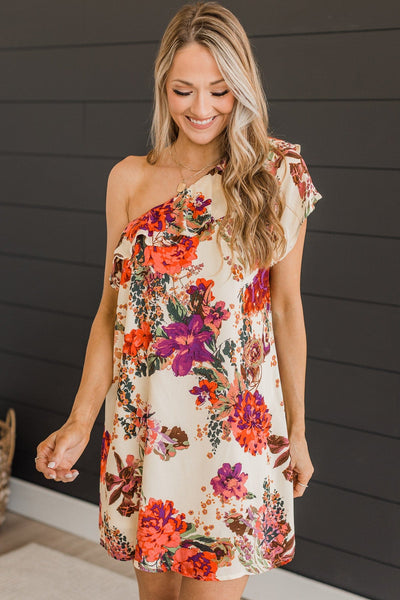 All The Right Reasons Floral Dress- Cream – The Pulse Boutique