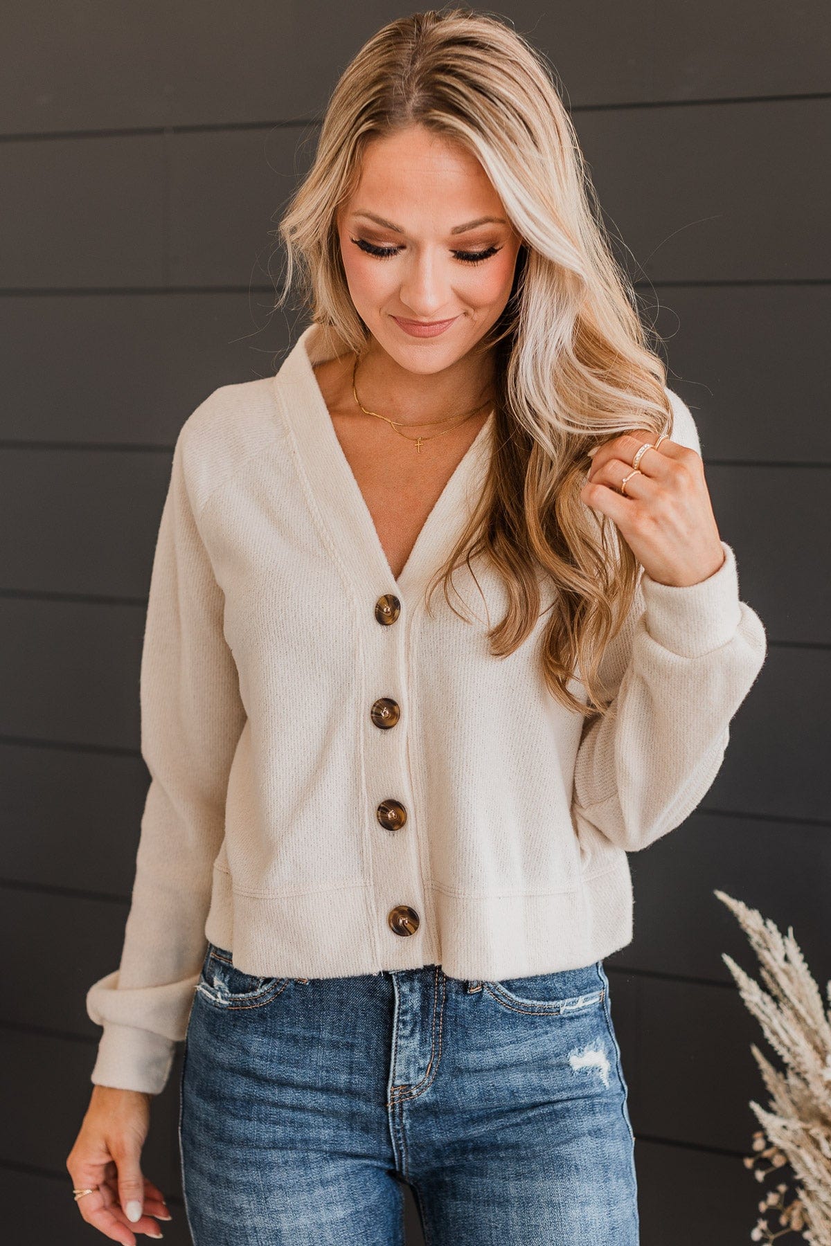 Highest Standards Button Cardigan- Cream – The Pulse Boutique