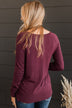 Whatever You Want Knit Sweater- Wine