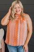 Stolen Moments Knit Tank Top- Orange