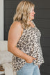 Force Of Nature Leopard Tank Top- Cream