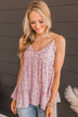 Easily Adored Floral Tank Top- Soft Pink