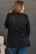 Found Myself Open Front Knit Cardigan- Black