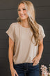Carefree Days Knit Top- Beige
