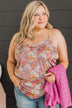 Ready For A Change Floral Tank Top- Taupe