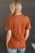 "Hello Fall" Graphic Tee- Copper