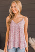 Easily Adored Floral Tank Top- Soft Pink