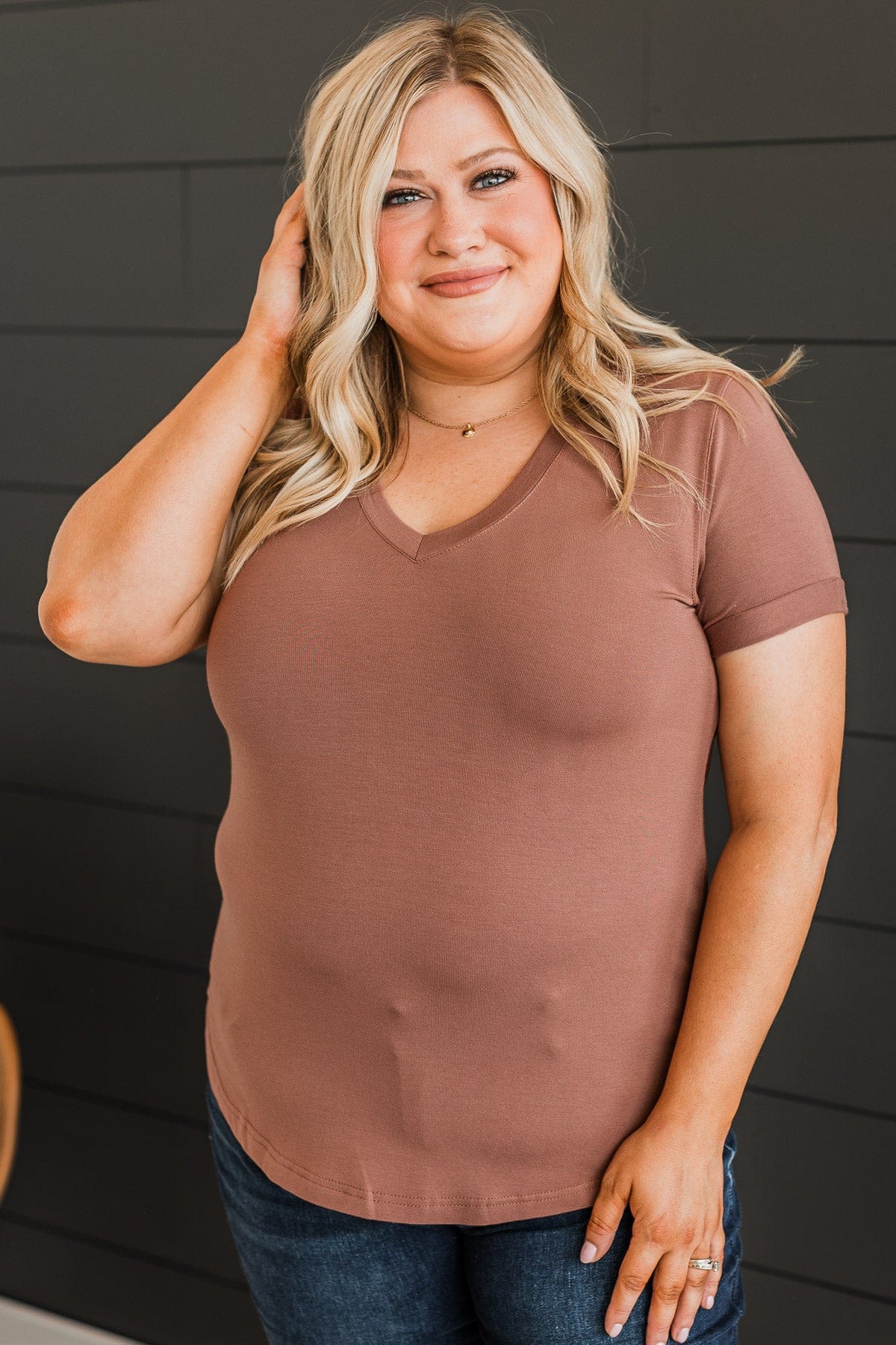 Thread & Supply Truly Loved Top- Clay