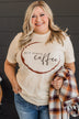 "But First, Coffee" Graphic Tee- Cream