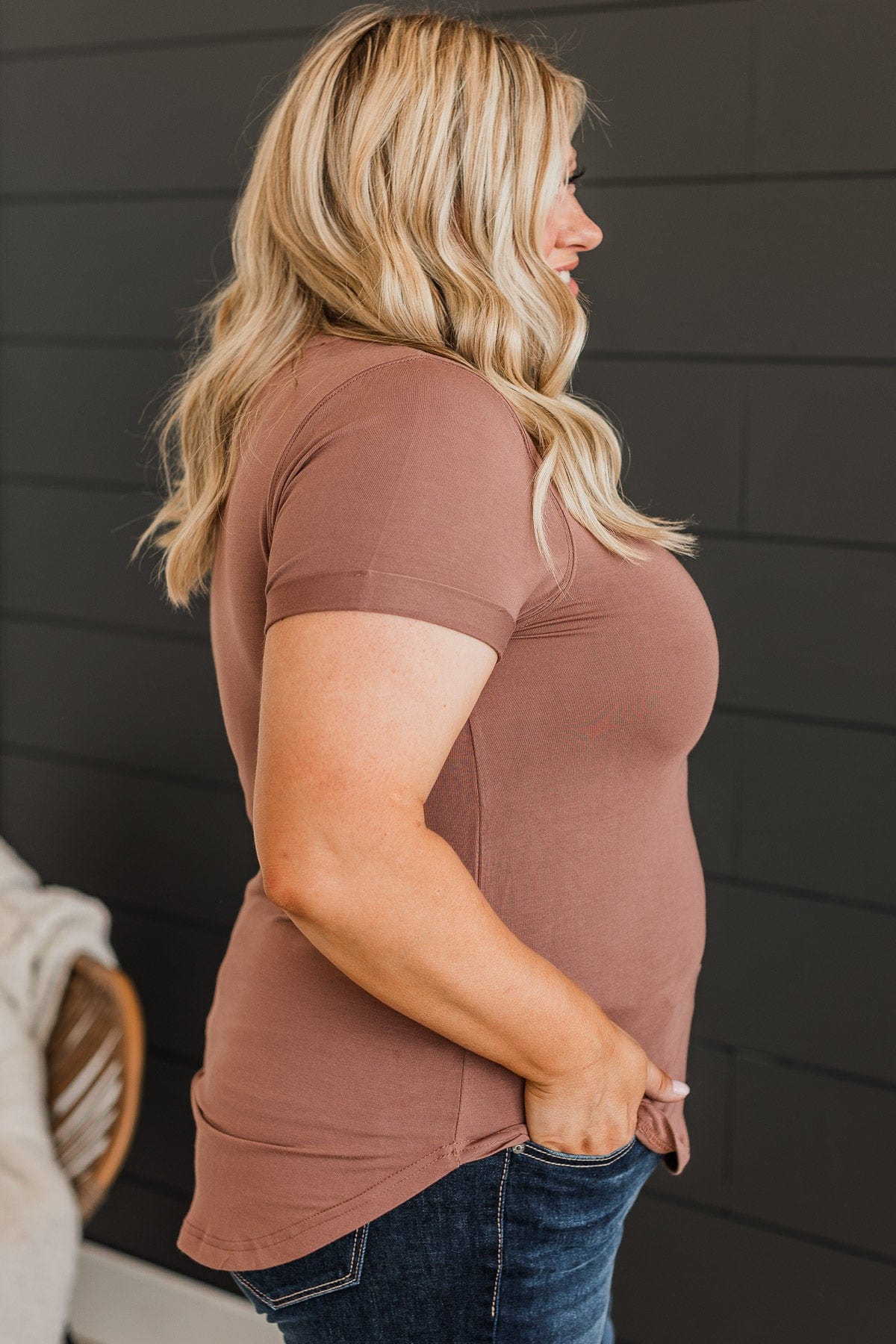Thread & Supply Truly Loved Top- Clay