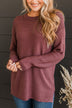 Be Fashionable Knit Sweater- Marsala