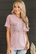 Ride Through The Blooms Graphic Tee- Pink