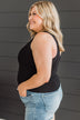 Isn't She Lovely Knit Tank Top- Black