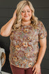 Calling For You Floral Top- Mocha