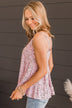 Easily Adored Floral Tank Top- Soft Pink