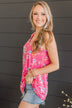 Make It Look Easy Floral Tank Top- Pink