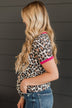 Chasing Desire Knit Top- Leopard & Magenta