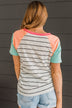 Simple Desires Color Block Top- Off-White