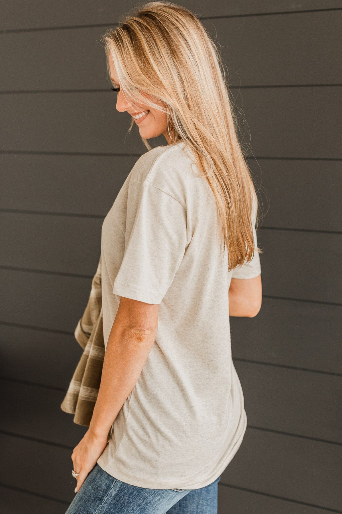 "Homebody" Graphic Tee- Oatmeal