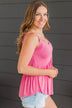 Bright As The Moon Tank Top- Bright Pink