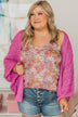 Rooftop Romance Knit Cardigan- Orchid
